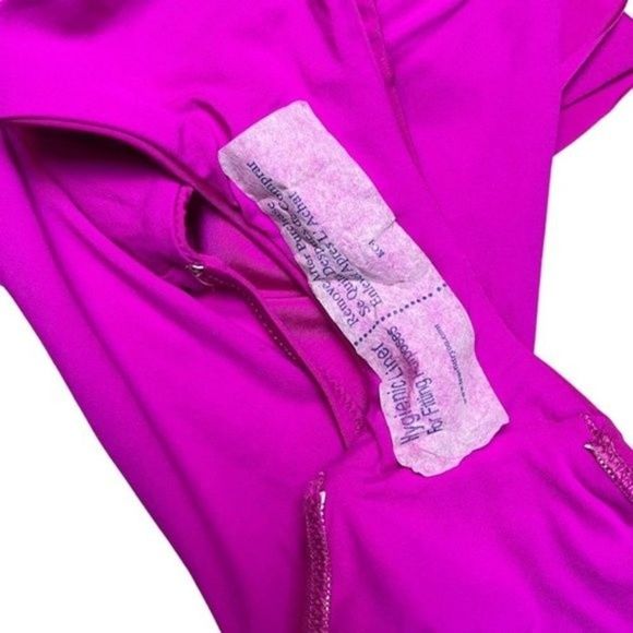 SOLD Trina Turk Pink Monaco Solids Off The Shoulder Ruffle One Piece Swimsuit - Picture 10 of 15